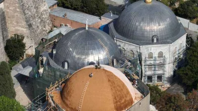 Ayasofya-i Kebir Camii Şerifi’nde restorasyon başladı