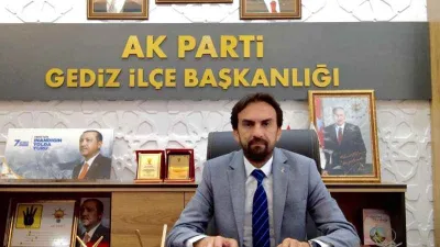Gediz’de AK Parti İlçe Başkanı Mehmet Erkan istifa etti