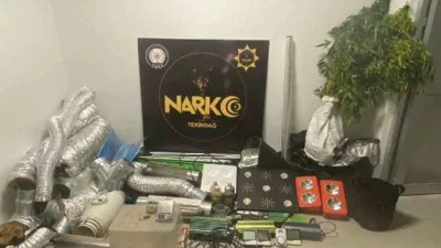 Ev değil uyuşturucu fabrikası