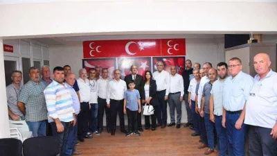 Başkan Kayda’dan, Salihli MHP’ye hayırlı olsun ziyareti