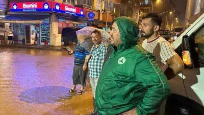 Giresun’da sağanak yağış hayatı olumsuz etkiledi