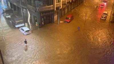 Giresun’da sağanak yağış hayatı olumsuz etkiledi