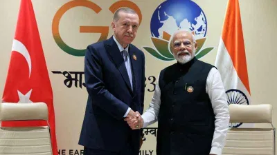 Cumhurbaşkanı Erdoğan, Hindistan Başbakanı Modi ile bir araya geldi