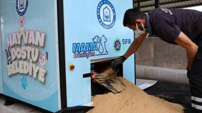 Yıldırım'da atık gıdalar mamaya dönüşüyor