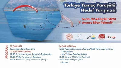 Van’da yamaç ve paramotor şampiyonası yapılacak