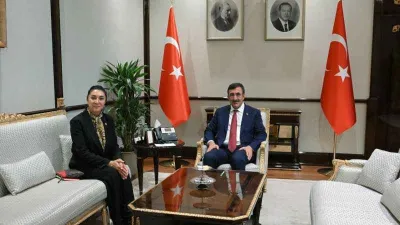 Cumhurbaşkanı Yardımcısı Yılmaz, Ağrı Milletvekili Kilerci ile görüştü