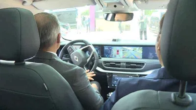 Türkiye’nin ilk uzay yolcuları Togg'u deneyimledi