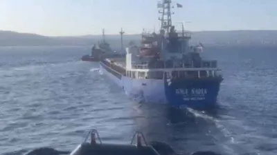 Çanakkale Boğazı’nda genel kargo gemisi dümen arızası yaptı