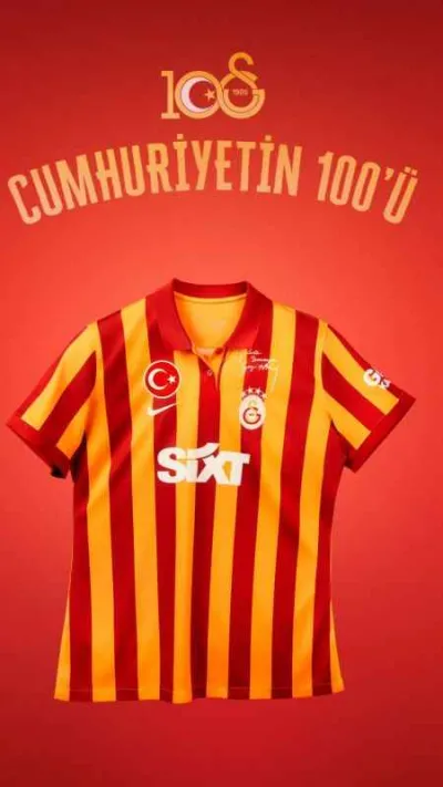 Galatasaray'dan, Cumhuriyet'in 100. yılına özel forma