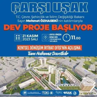 Bakan Özhaseki Uşak’a geliyor