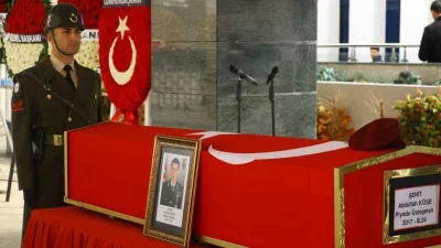 Şehit Abdullah Köse son yolculuğuna uğurlandı