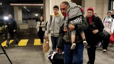 Gazze’den tahliye edilen Türk vatandaşları İstanbul’a geldi