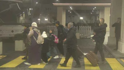 Gazze'den tahliye edilen Türk vatandaşları İstanbul’a getirildi