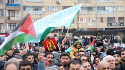 Elazığ’da Filistin'e destek için onbinler yürüdü