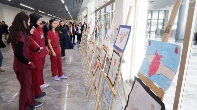 Çocuklar çizimleriyle organ bağışını anlattı