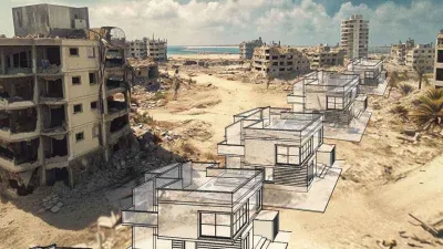 İsrailli inşaat firmasından Gazze’de enkaz manzaralı inşaat projesi