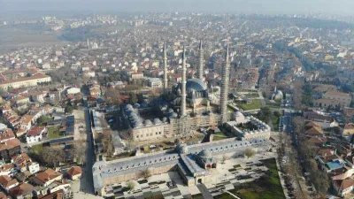 Selimiye Camii'nin üç minaresinde çalışmalar bitti