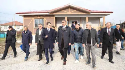Düzce afet konutlarında sona gelindi