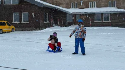 Kartalkaya'da kar yağışı etkili olmaya başladı