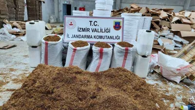 İzmir’de kaçak sigara fabrikasına baskın