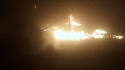 Turşu fabrikasında yangın