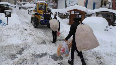 Hakkari kar altında