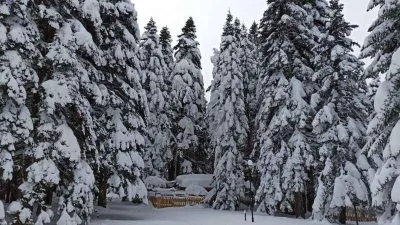 Uludağ'da kar kalınlığı 76 santimetre
