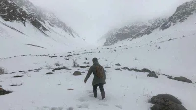  Erzincan’da mayıs ayında beyaz sürpriz