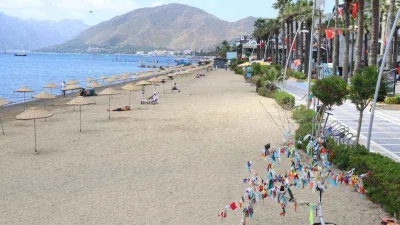 Marmaris plajları sezona hazırlık