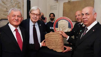 Irak, 2 bin 800 yıllık eseri İtalya’dan geri aldı 