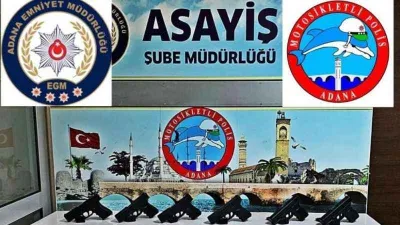 Adana polisi 1 ayda 483 silah ele geçirdi