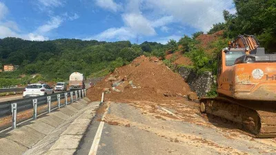Zonguldak-İstanbul karayolunda ulaşım tek şeritten sağlanıyor