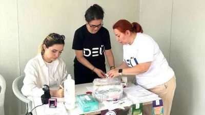 Deprem bölgesinde salgına karşı tetikteler