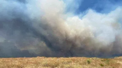 Çanakkale'deki yangında alevler büyümeye başladı