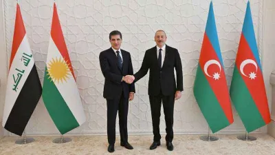 Aliyev, IKBY Başkanı Barzani ile görüştü