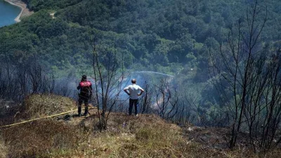 Sultangazi'de ormanlık alanda çıkan yangın kontrol altına alındı