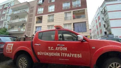 Aydın'da kısa devre yapan buzdolabı yangına neden oldu