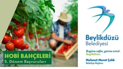 Beylikdüzü'nde hobi bahçeleri çekilişle belirlenecek