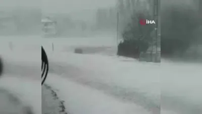 Ankara’nın köyleri beyaza büründü