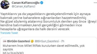 Kaftancıoğlu'ndan ince ayar