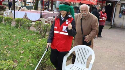 İzmit'te Beyaz Baston Görme Engellilerin renkli buluşması