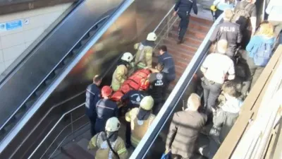 Metro istasyonunda intihar girişimi