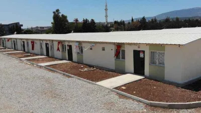 Briket evlerde yaşam başladı