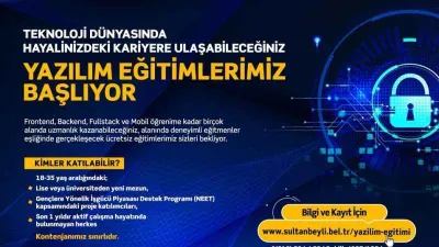 Sultanbeyli'de ücretsiz yazılım eğitimleri başlıyor
