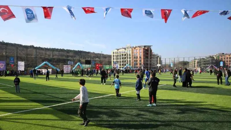 Göktürk Spor Sahası ve tesisleri futbol tutkunlarıyla buluştu