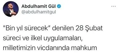 Adalet Bakanı Gül: ‘Türkiye, bir daha darbe utancı yaşamayacaktır’