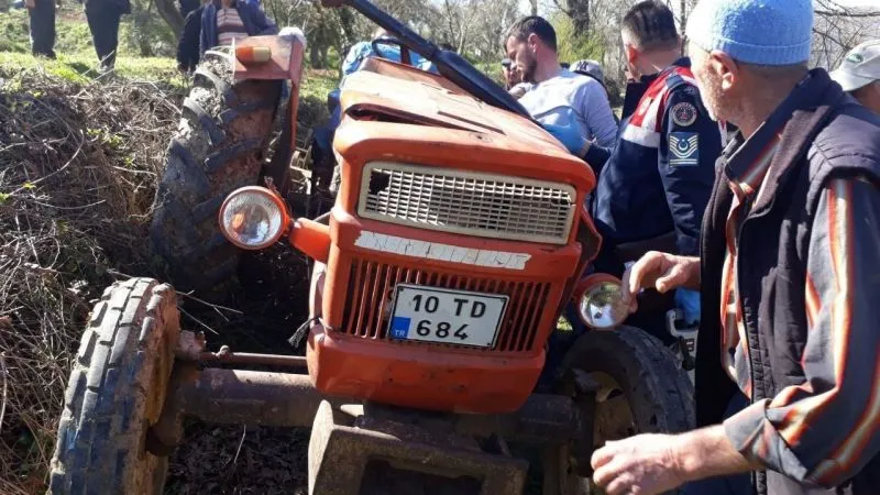 Balıkesir'de traktörün altında kalan Hüseyin Kıvrak hayatını kaybetti