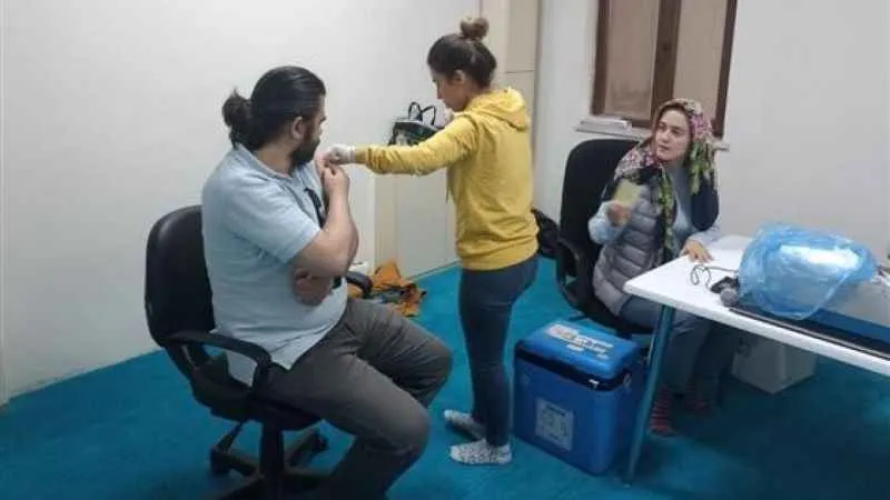 Hacı adayları aşı oldu