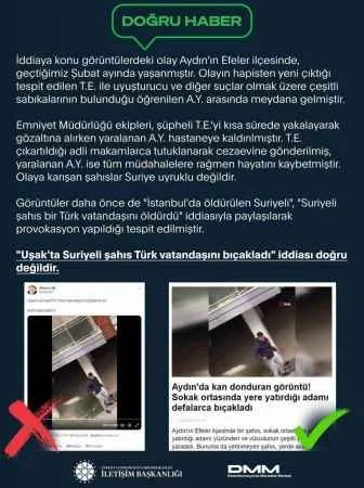 Uşak’ta Suriyelilerin Türk vatandaşını bıçaklaması iddiaları yalanlandı
