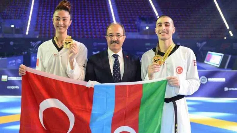 26. Dünya Tekvando Şampiyonası’nda çifte altın madalya